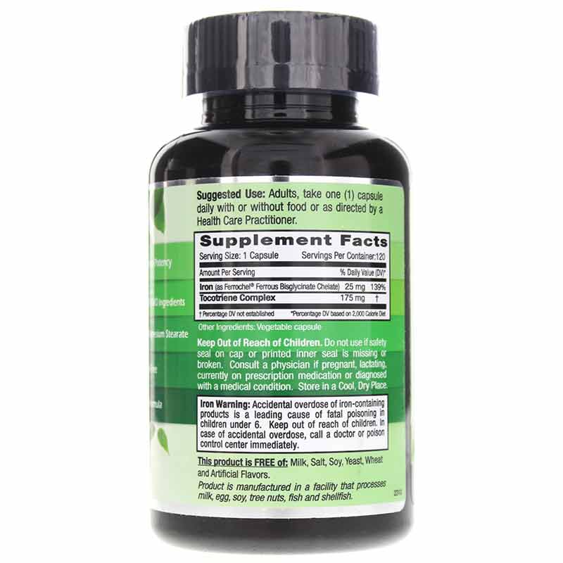 Gentle Iron 25 Mg. 120 Veg Capsules, EMD