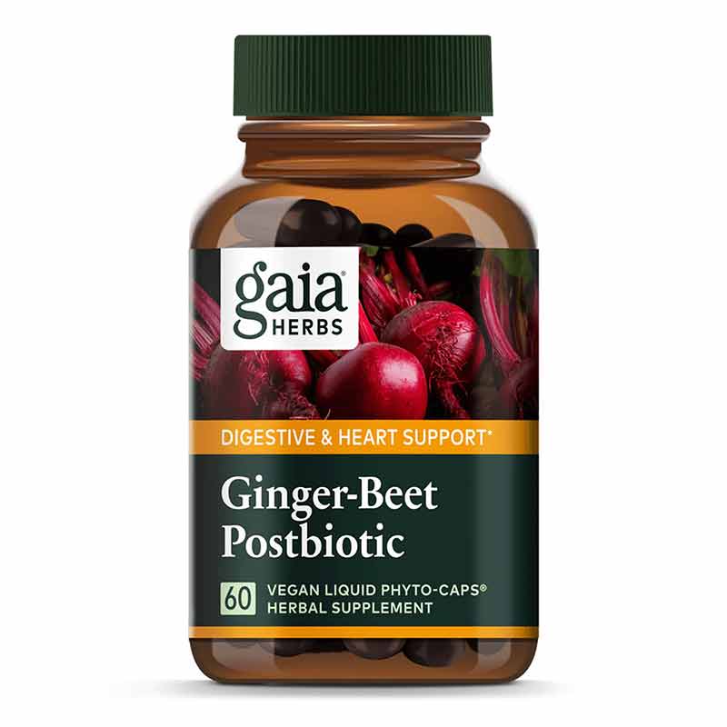 Ginger-Beet Postbiotic, 60 Vegan Liquid Phyto-Caps, GH