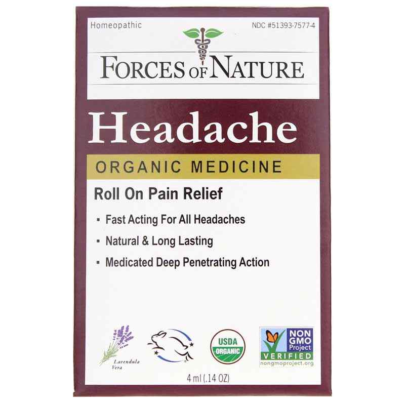 Forces of Nature Muscle Pain, Organic, Roller On, Hypericum Perforatum - 0.14 oz