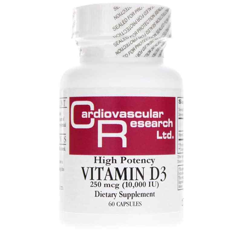 High Potency Vitamin D3 10,000 IU, 60 Capsules, CR