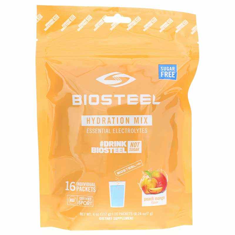 BioSteel Zero Sugar Hydration Mix, Great Tasting Hydration with 5 Essential  Electrolytes, Blue Raspberry Flavor, 16 Single Serving Packets 