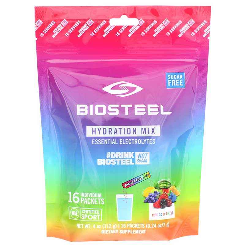 BioSteel Zero Sugar Hydration Mix, Great Tasting Hydration with 5 Essential  Electrolytes, Blue Raspberry Flavor, 16 Single Serving Packets 