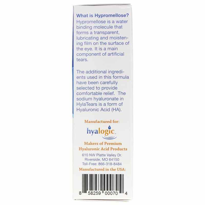 HylaTears Lubricant Eye Drops for Dry Eyes, .67 Oz, HYG