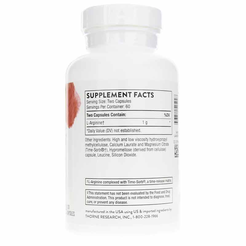 L-Arginine, 120 Veg Capsules, THR