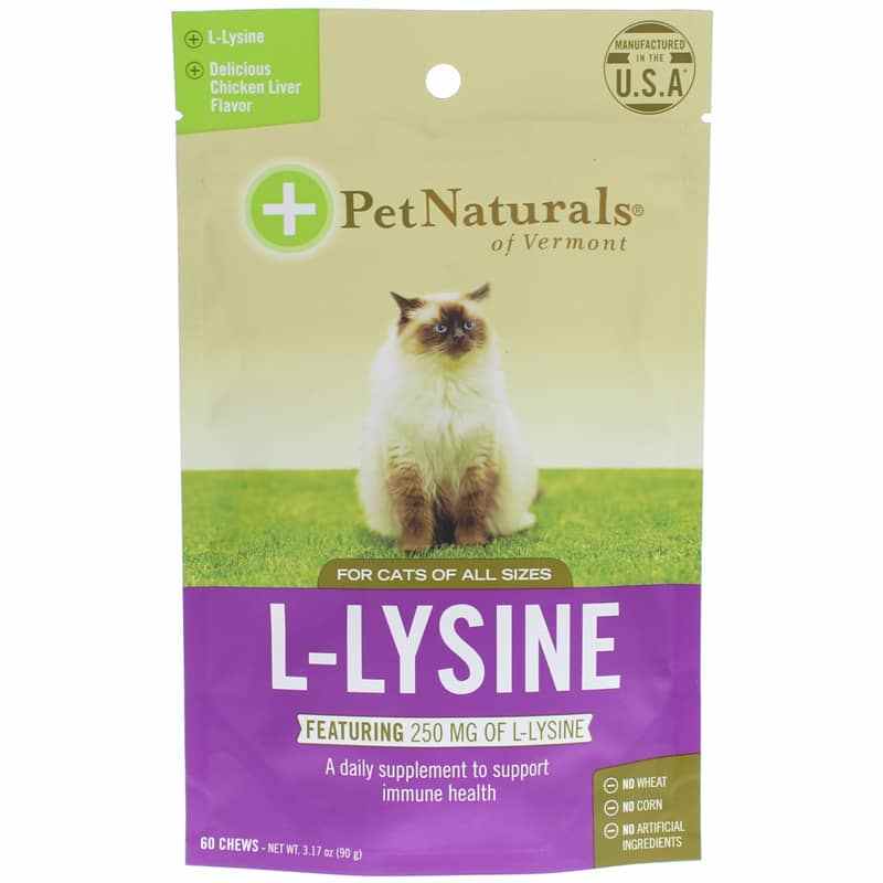 L-Lysine for Cats of All Sizes, 60 Chewables, PNV