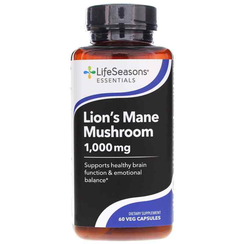 Lion's Mane Mushroom 1000 Mg, 60 Veg Capsules, LSE