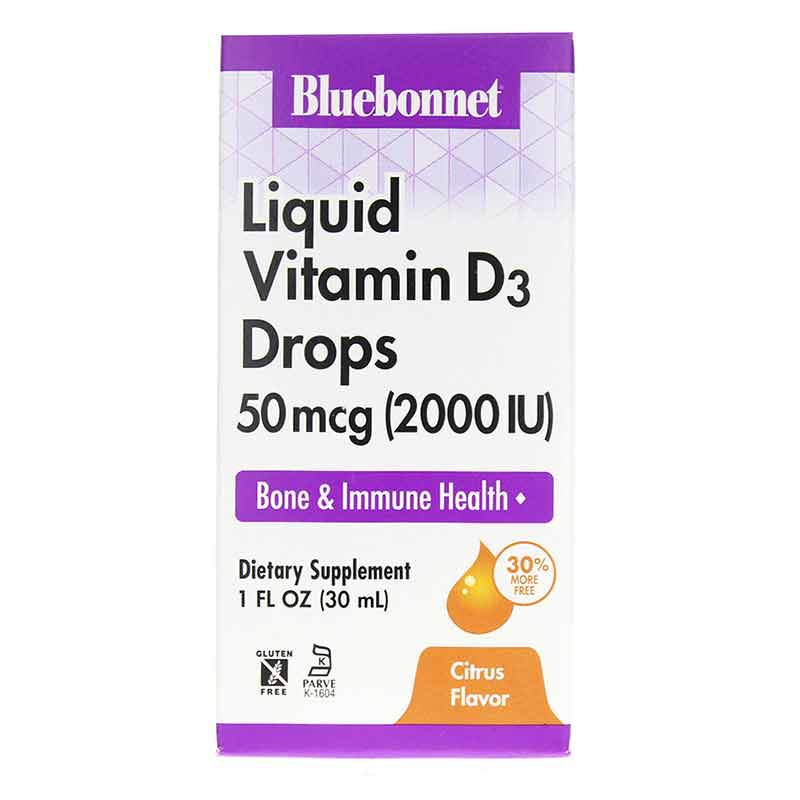 Liquid Vitamin D3 Drops 2000 IU, 1 Oz, BB