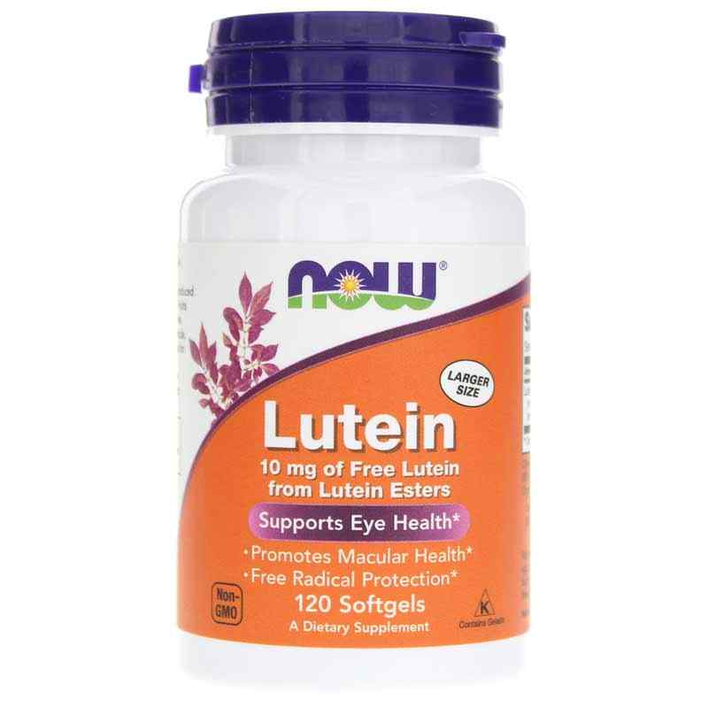 Lutein 10 Mg, 120 Softgels, NOW