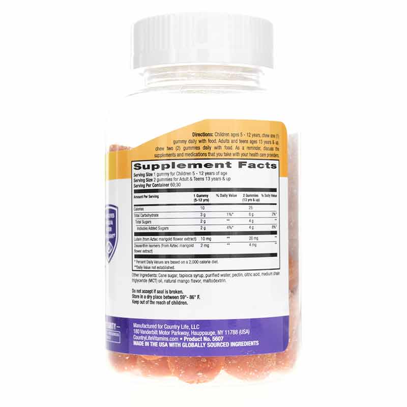 Lutein & Zeaxanthin Gummy, 60 Gummies, CTL