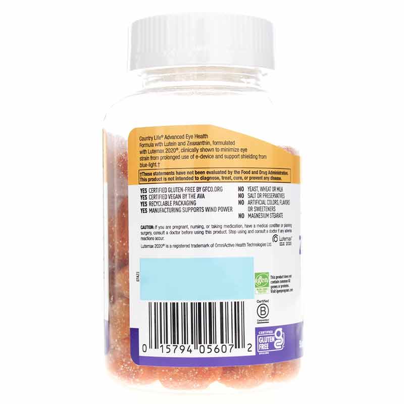 Lutein & Zeaxanthin Gummy, 60 Gummies, CTL