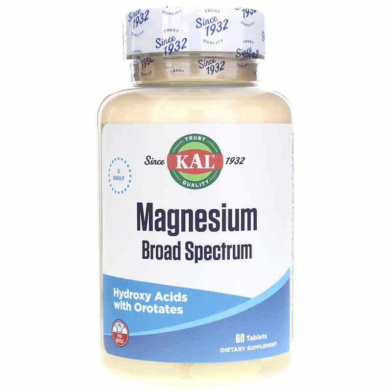 Magnesium Broad Spectrum, 60 Tablets, KAL