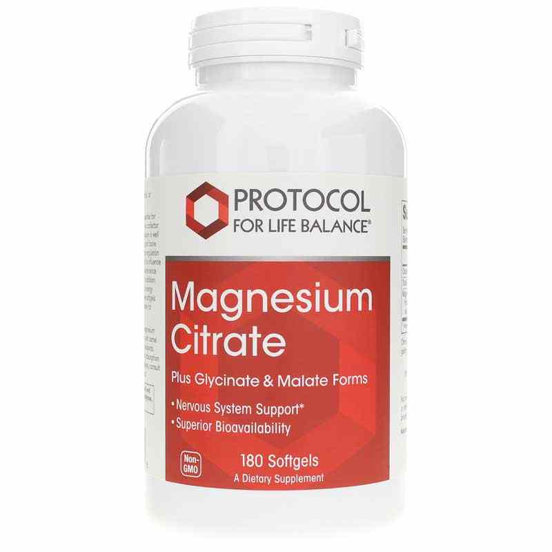 Magnesium Citrate Plus Glycinate & Malate, 180 Softgels, PFLB