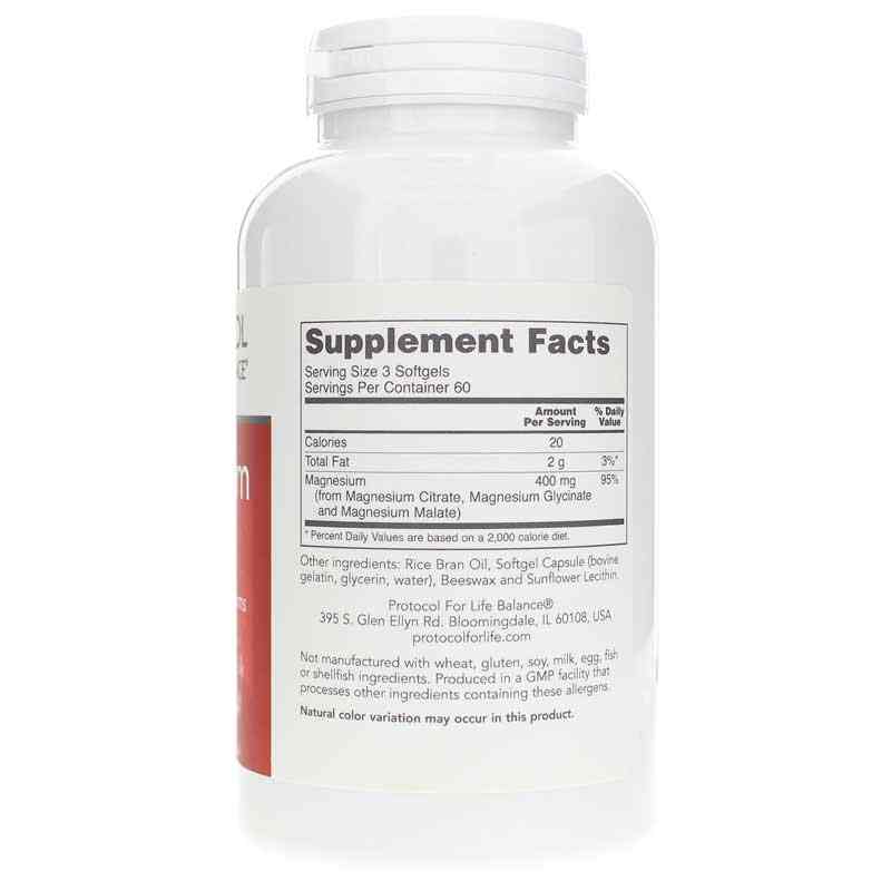 Magnesium Citrate Plus Glycinate & Malate, 180 Softgels, PFLB