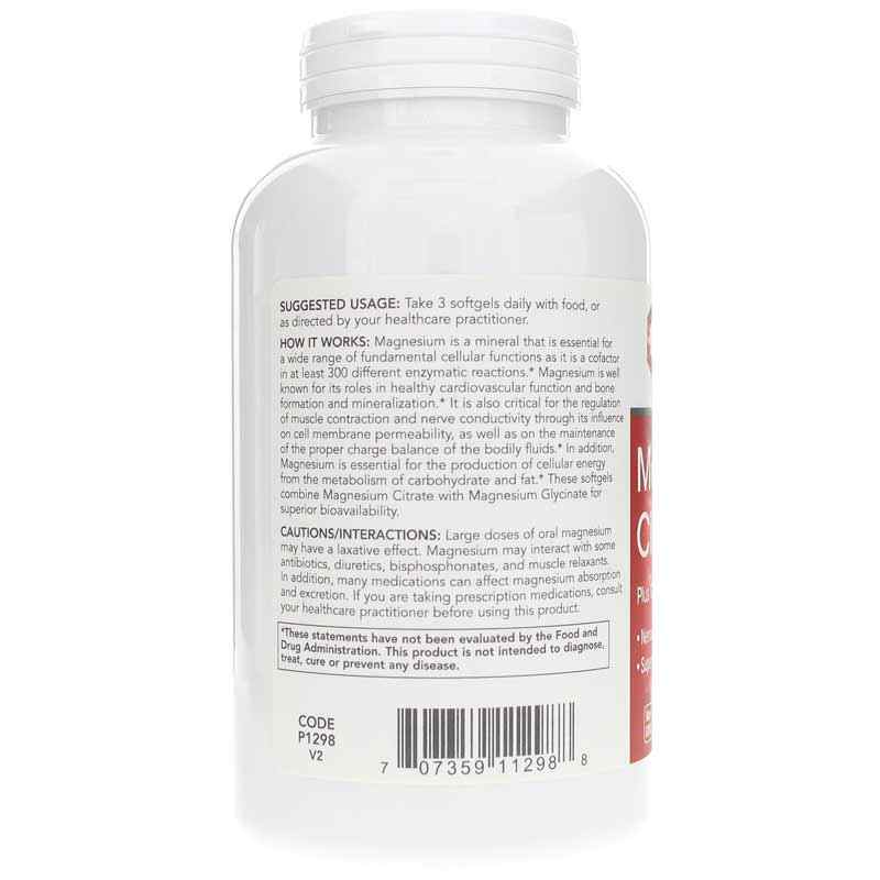 Magnesium Citrate Plus Glycinate & Malate, 180 Softgels, PFLB