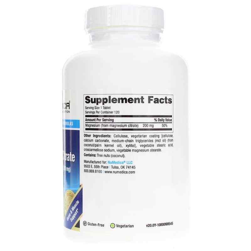 Magnesium Citrate Tablets Extra Strength, NuMedica