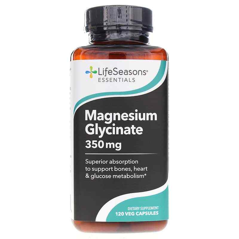 Magnesium Glycinate 350 Mg, 120 Veg Capsules, LSE