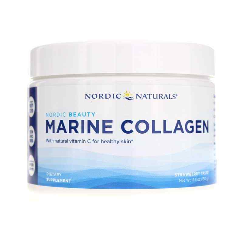 Marine Collagen Powder Strawberry, Nordic Naturals