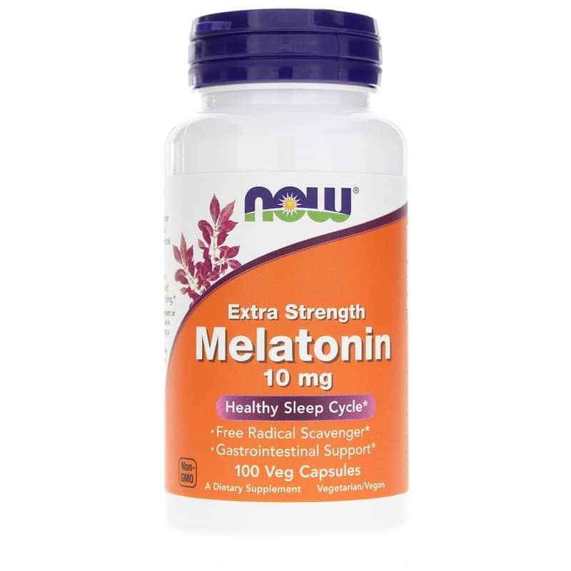 Melatonin 10 Mg Extra Strength, 100 Veg Capsules, NOW