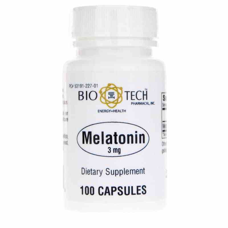 Melatonin 3 Mg, 100 Capsules, BTP