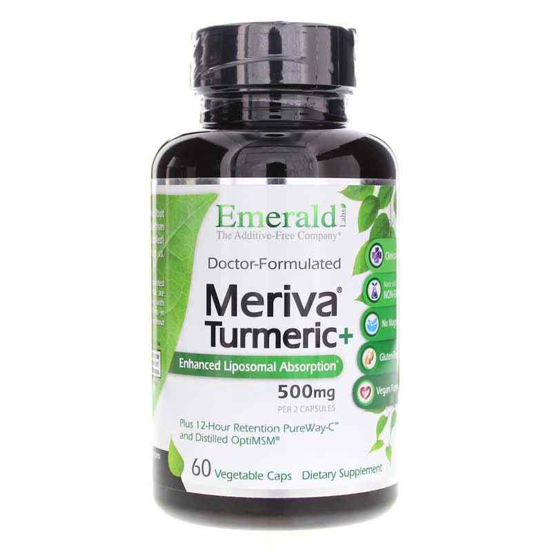 Meriva Turmeric +, 60 Veg Capsules, EMD