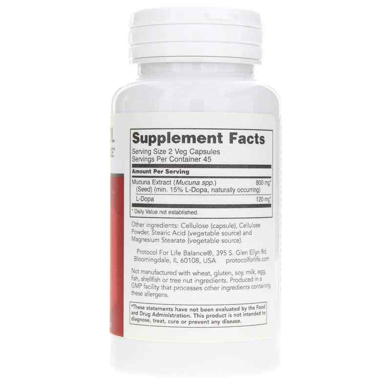 Mucuna Extract, 90 Veg Capsules, PFLB