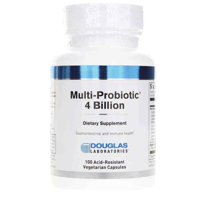 Multi-Probiotic 4 Billion, 100 Veg Capsules, DGL