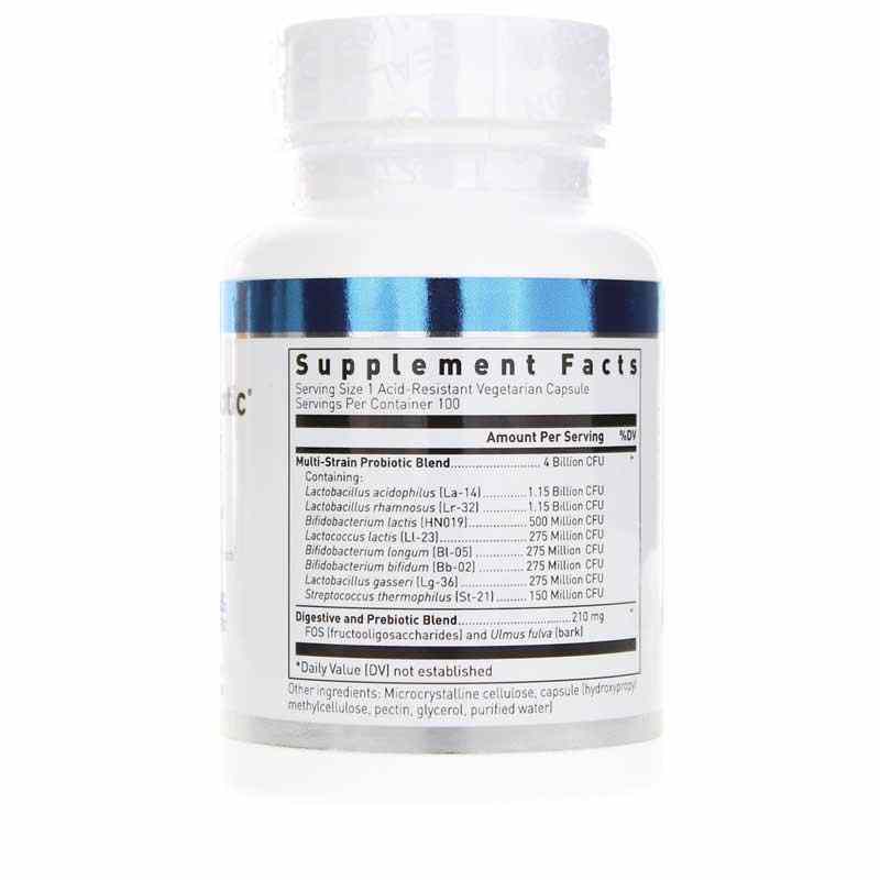 Multi-Probiotic 4 Billion, 100 Veg Capsules, DGL