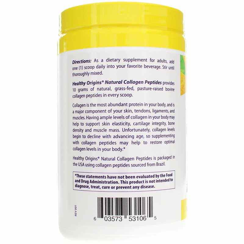 Natural Collagen Peptides, 10.6 Oz, HLO