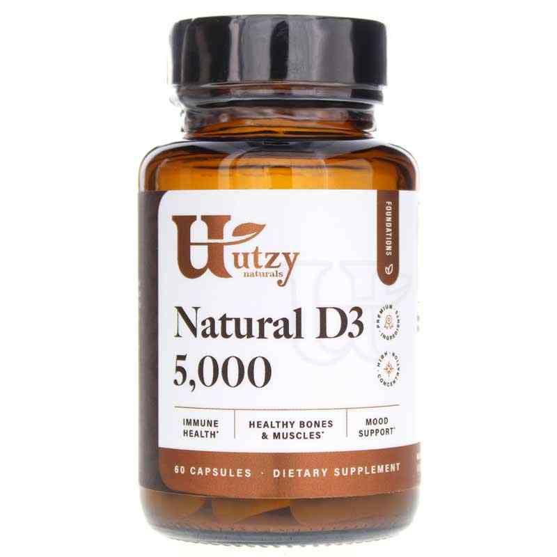 Natural D3 5000, 60 Capsules, UTZ