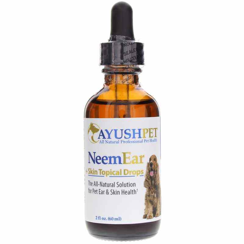 Neem Ear & Skin Topical Drops for Pets, 2 Oz, AY