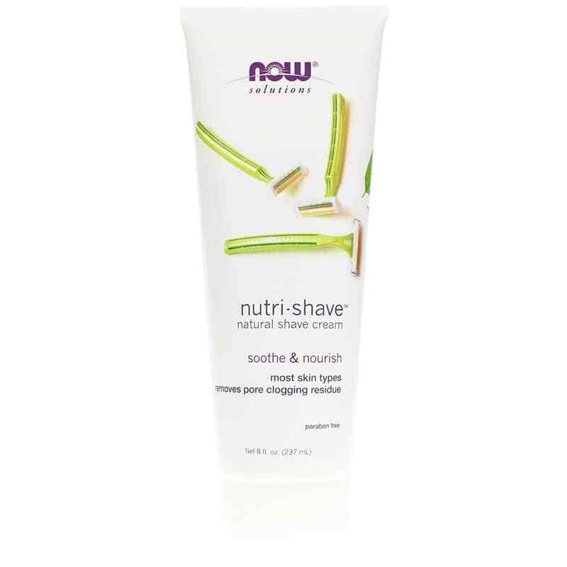 Nutri-Shave Natural Shave Cream, 8 Oz, NOW