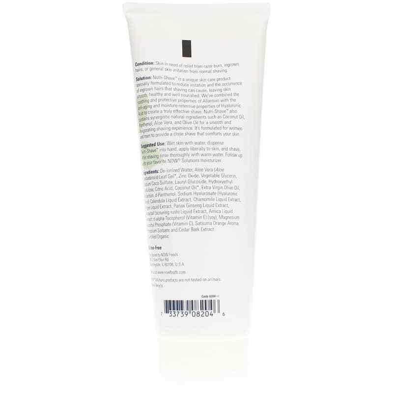 Nutri-Shave Natural Shave Cream, 8 Oz, NOW