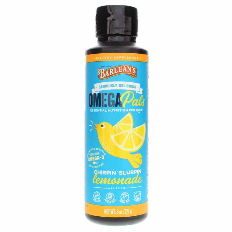 Omega Pals Chirpin Slurpin Lemonade Fish Oil, 8 Oz, BOO