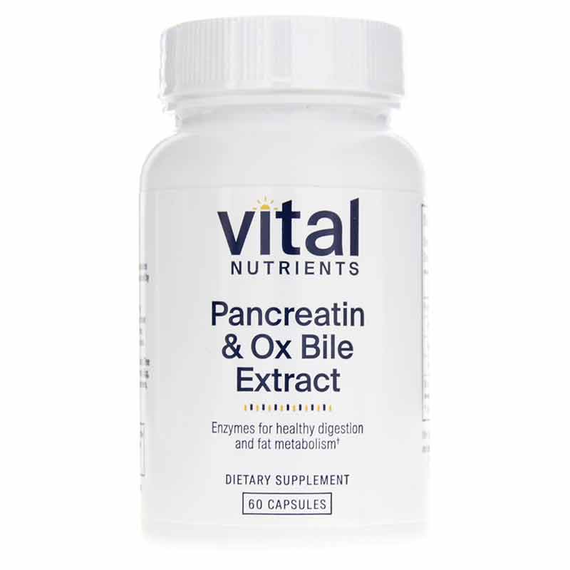 Pancreatin & Ox Bile Extract, 60 Capsules, VTN