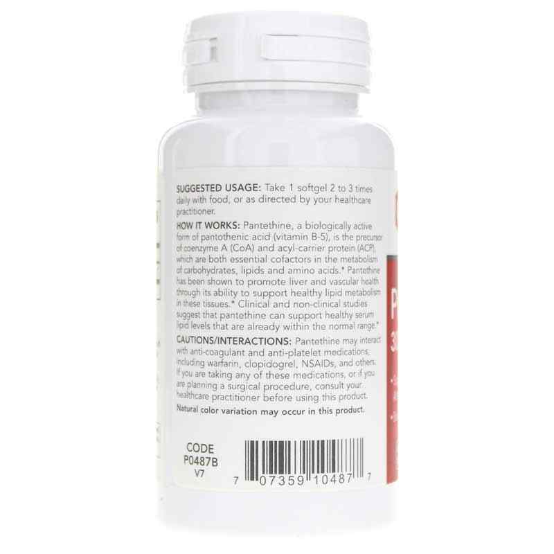 Pantethine 300 Mg, 60 Softgels, PFLB