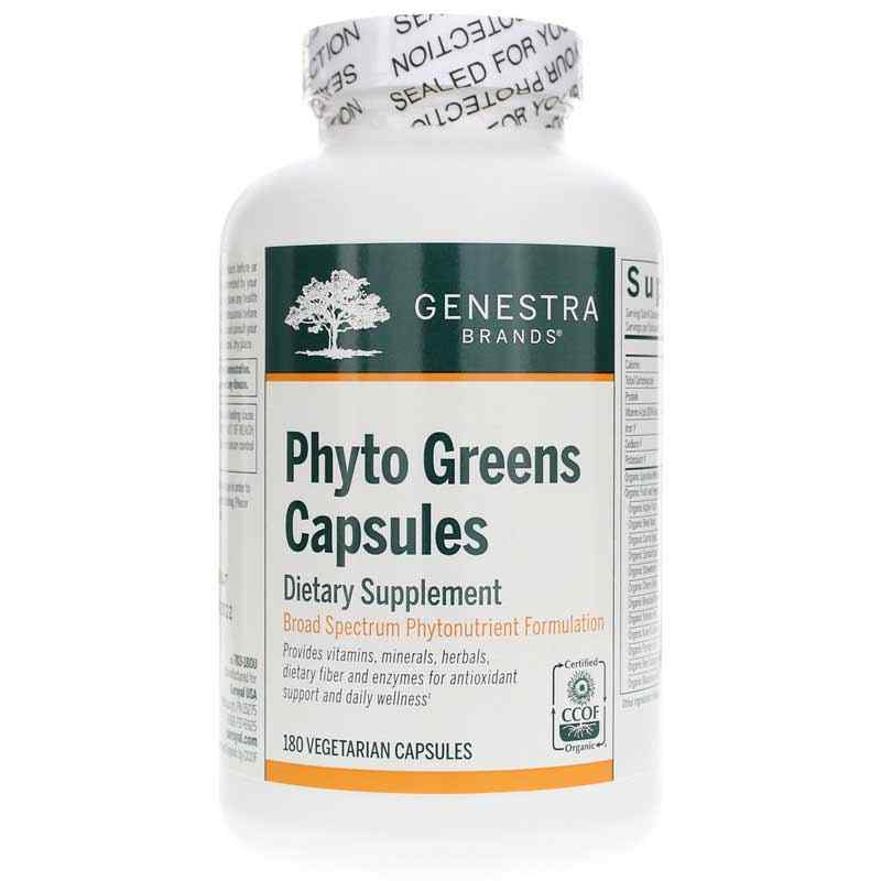 Phyto Greens Capsules, 180 Veg Capsules, GEN