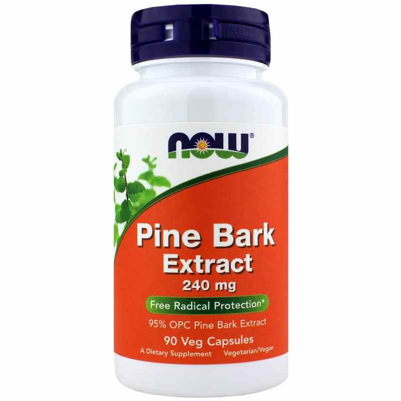 Pine Bark Extract 240 Mg, 90 Veg Capsules, NOW