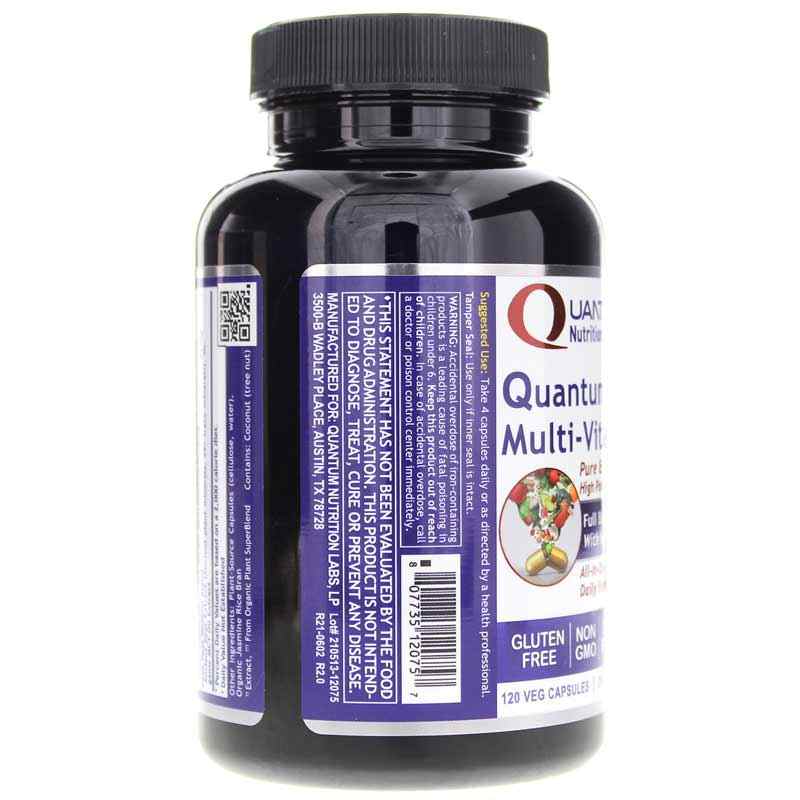 Plant Multi-Vitamin, 120 Veg Capsules, QNL