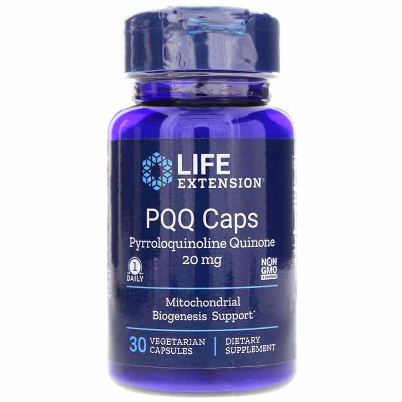 PQQ Caps Pyrroloquinoline Quinone, 30 Veg Capsules, LFE