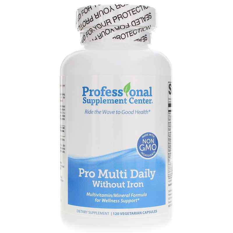 Pro Multi Daily Without Iron, 120 Veg Capsules, PSC