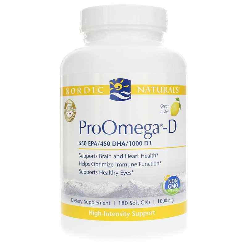 Nordic Naturals - ProOmega-D 120 Softgels, Lemon