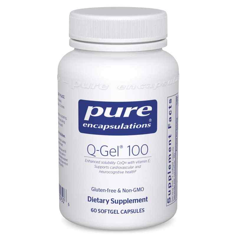 Q-Gel 100 Hydrosoluble CoQ10, 60 Softgels, PEC