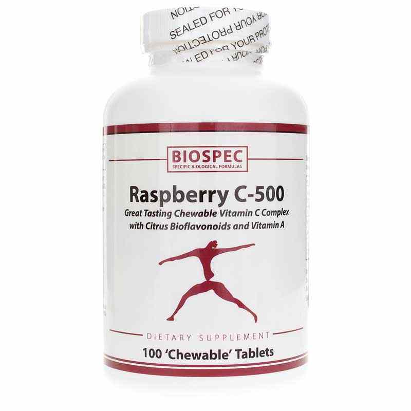 Raspberry C-500, 100 Chewable Tablets, BSP