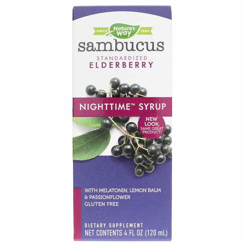 Sambucus Elderberry NightTime Syrup, 4 Oz, NWA