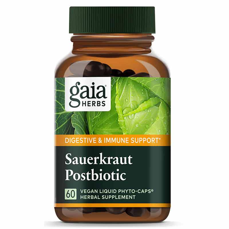 Sauerkraut Postbiotic, 60 Vegan Liquid Phyto-Caps, GH