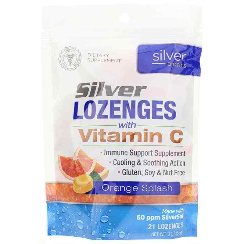 Silver Biotics Silver Lozenges with Vitamin C, 21 Lozenges, AMBL