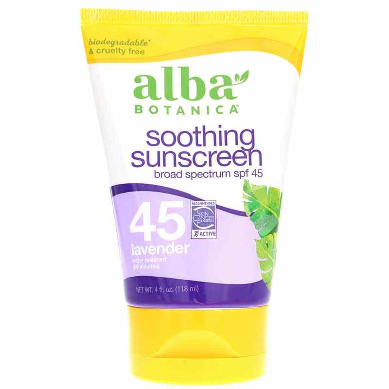 alba botanica lavender sunscreen