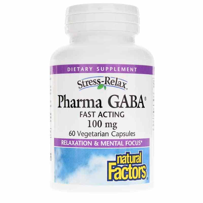 Stress-Relax Pharma GABA 100 Mg Capsules, 60 Veg Capsule, NF