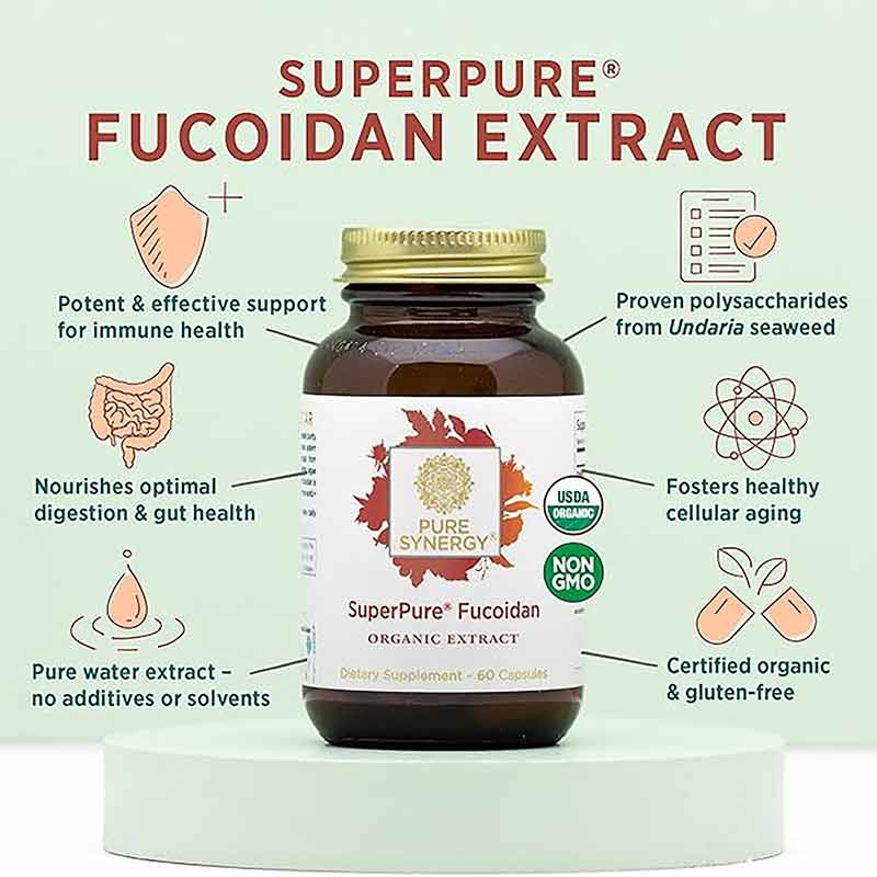 SuperPure Fucoidan, 60 Capsules, PSY