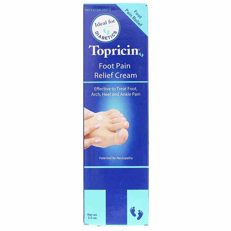 Topricin Foot Pain Relief Cream, Topical Biomedics